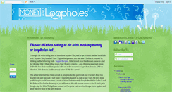 Desktop Screenshot of moneyandloopholes.blogspot.com