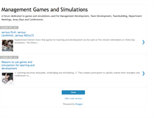 Tablet Screenshot of gamesformanagement.blogspot.com