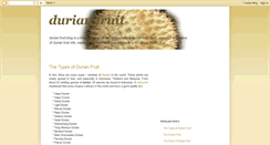 Desktop Screenshot of durianfruitinfo.blogspot.com