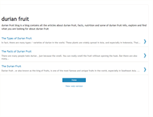 Tablet Screenshot of durianfruitinfo.blogspot.com