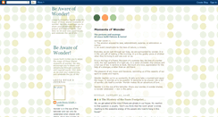 Desktop Screenshot of momentsofwonder.blogspot.com