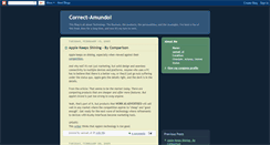 Desktop Screenshot of correct-amundo.blogspot.com
