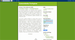 Desktop Screenshot of comunidadesecologicas.blogspot.com