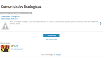 Tablet Screenshot of comunidadesecologicas.blogspot.com