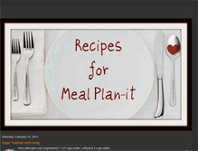 Tablet Screenshot of mealplan-itrecipes.blogspot.com