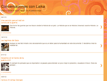 Tablet Screenshot of conversacionesconlaika.blogspot.com