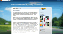 Desktop Screenshot of lifeabandonmentjourney.blogspot.com