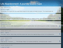 Tablet Screenshot of lifeabandonmentjourney.blogspot.com