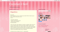 Desktop Screenshot of cozinharefacil.blogspot.com