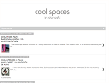 Tablet Screenshot of coolspacesindonosti.blogspot.com