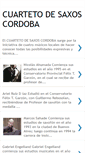 Mobile Screenshot of cuartetodesaxoscordoba.blogspot.com