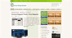 Desktop Screenshot of premiumblogthemes.blogspot.com