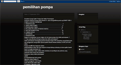 Desktop Screenshot of pemilihanpompa.blogspot.com