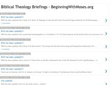 Tablet Screenshot of beginningwithmoses.blogspot.com