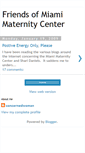 Mobile Screenshot of friendsofmiamimaternitycenter.blogspot.com