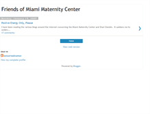 Tablet Screenshot of friendsofmiamimaternitycenter.blogspot.com