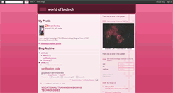 Desktop Screenshot of biotechworld-shrajal.blogspot.com
