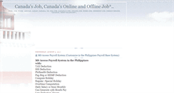 Desktop Screenshot of canadasjob.blogspot.com