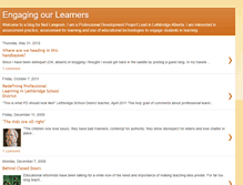 Tablet Screenshot of engagingourlearners.blogspot.com