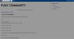 Desktop Screenshot of fuuycommunity.blogspot.com