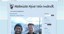 Desktop Screenshot of akademischeralpinervereininnsbruck.blogspot.com