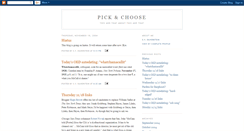 Desktop Screenshot of pickandchoose.blogspot.com