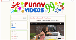 Desktop Screenshot of funnyvideos99.blogspot.com