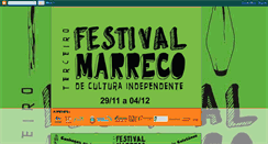 Desktop Screenshot of festivalmarreco2010.blogspot.com