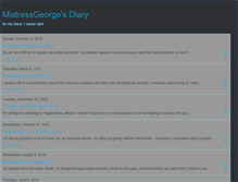 Tablet Screenshot of mistressgeorge.blogspot.com
