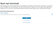 Tablet Screenshot of 7mp3-bjork.blogspot.com