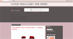 Desktop Screenshot of cutestkids-preorder.blogspot.com