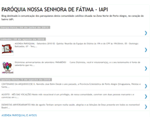 Tablet Screenshot of paroquiafatima-iapi.blogspot.com