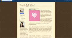 Desktop Screenshot of nourishbodyandsoul.blogspot.com