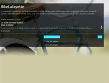 Tablet Screenshot of bicyclelafayette.blogspot.com