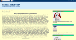 Desktop Screenshot of languageblogger.blogspot.com