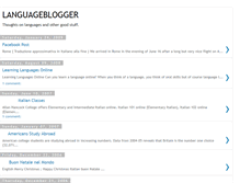 Tablet Screenshot of languageblogger.blogspot.com