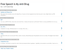 Tablet Screenshot of freespeechismyantidrug.blogspot.com