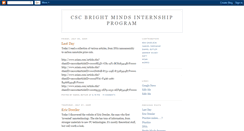 Desktop Screenshot of cscbrightminds.blogspot.com
