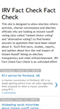 Mobile Screenshot of irvfactcheckfactcheck.blogspot.com