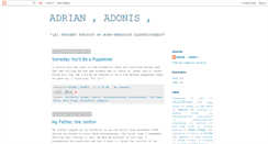 Desktop Screenshot of adrian-adonis.blogspot.com
