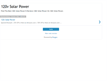 Tablet Screenshot of 120vsolarpowerz.blogspot.com