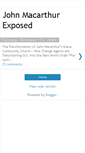Mobile Screenshot of johnmacarthurexposed.blogspot.com
