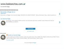Tablet Screenshot of leoncitosrugby.blogspot.com