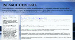 Desktop Screenshot of islamiccentral.blogspot.com