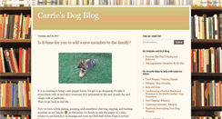 Desktop Screenshot of carriesdogblog.blogspot.com