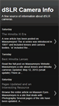 Mobile Screenshot of dslrcamerainfo.blogspot.com