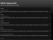 Tablet Screenshot of dslrcamerainfo.blogspot.com