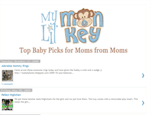 Tablet Screenshot of mylilmonkey-babypicks.blogspot.com