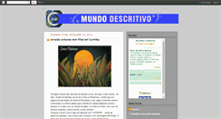 Desktop Screenshot of mundodescritivo.blogspot.com