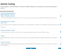 Tablet Screenshot of matlab-coding.blogspot.com